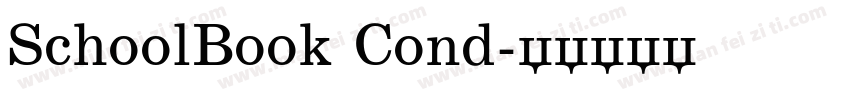 SchoolBook Cond字体转换